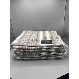 Lauren Ralph Lauren 3 Sanders Striped BATH Towels 100% Cotton 30”x56”